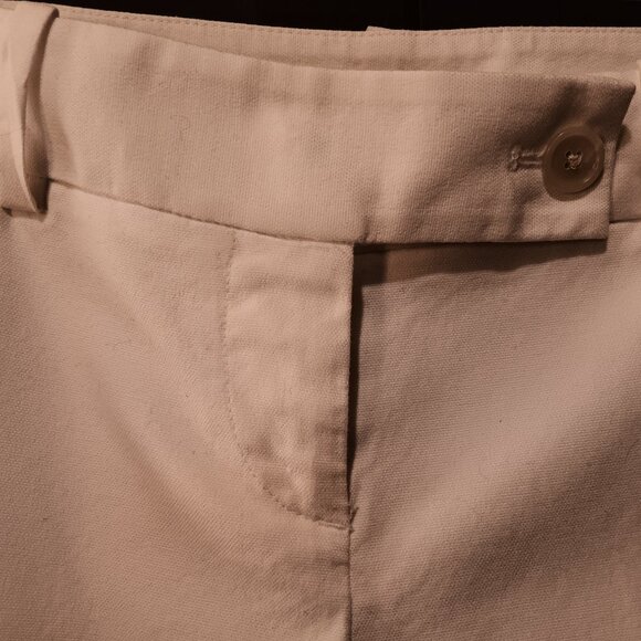 ANN TAYLOR LOFT White Crop/Straight Leg Pants OP - Picture 6 of 10